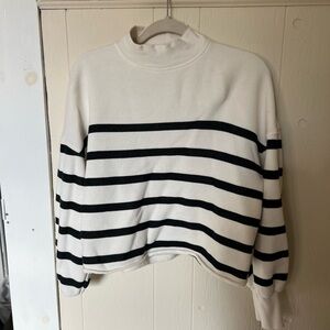 J. Crew Cream Knit Sweatshirt